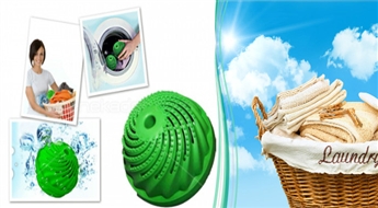 Ekoloģiskā un ekonomiskā veļas mazgāšanas bumba Clean Ball žilbinoši tīrai veļai!
