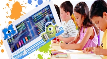 Komplekts radošām nodarbēm ar 42 MONSTER UNIVERSITY kancelejas piederumiem!