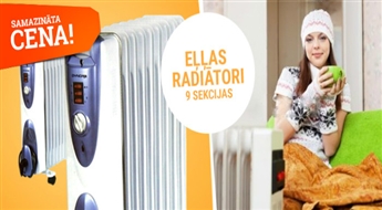 Eļļas radiators omulīgam siltumam Tavās mājās!