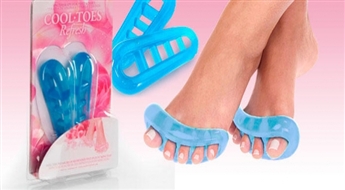 PIEGĀDE VISĀ LATVIJĀ! Starp-pirkstu gēla atdalītāji Cool Toes Refresh - atdzīvinās Jūsu nogurušās kājas!