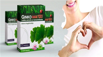 Ginko max 120 пищевая добавка (30 капсул) со скидкой 50%! Позаботься о своем здоровье!