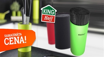 ДОСТАВКА ПО ВСЕЙ ЛАТВИИ! Подставка для ножей King Hoff-3472 -  качественное и удобное устройство на твоей кухне!