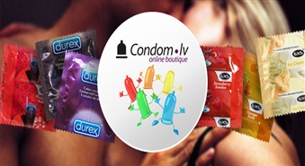Предложение от Condom.lv! Откройте для себя мир новых ощущений со стильными презервативами Durex и EXS скидкой 50%! Мы – за безопасный секс!