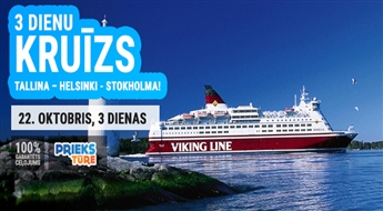 3 dienu kruīzs maršrutā Tallina – Helsinki - Stokholma!