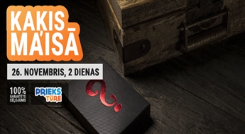 Kaķis maisā: „Braucam tur, nezin kur!" Garantējam relaksējošu un neaizmirstamu nedēļas nogali! Ieejas biļetes iekļautas cenā! 2 dienas!