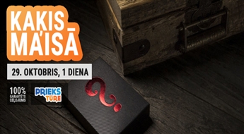 Kaķis maisā: „Braucam tur, nezin kur!" Tev patīk loterijas, negaidīti dzīves pavērsieni, pārsteigumi un jautrība?! Tad šis brauciens domāts tieši TEV! Uzticies mums un ļaujies piedzīvojumam - pērc ceļojumu un dodies nezināmajā! Ieejas biļetes iekļautas cenā!