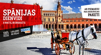 Spānijas dienvidi! Saragosa - Madride - Toledo - Sevilja - Gibraltārs - Malaga - Granada - Alikante - Valensija! 9 dienas!