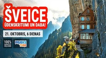 Šveices ūdenskritumi un daba! Nirnberga - Cīrihe - Berne - Štutgarte - Lucerna - Interlakena! 6 dienas!