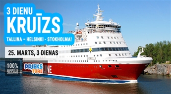 3 dienu kruīzs maršrutā Tallina – Helsinki - Stokholma!