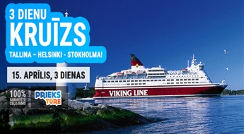 3 dienu kruīzs maršrutā Tallina – Helsinki - Stokholma!
