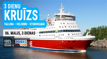 3 dienu kruīzs maršrutā Tallina – Helsinki - Stokholma!