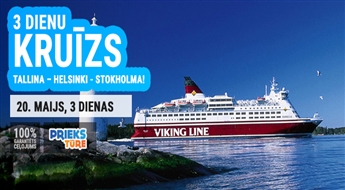3 dienu kruīzs maršrutā Tallina – Helsinki - Stokholma!