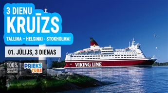 3 dienu kruīzs maršrutā Tallina – Helsinki - Stokholma!