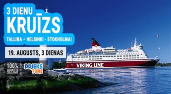 3 dienu kruīzs maršrutā Tallina – Helsinki - Stokholma!