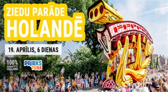 Izbaudiet pavasara iestāšanos ziedošajā Holandē! Ienirstiet ziedu smaržā un iegūstiet neaizmirstamus mirkļus apmeklējot fantastisko Ziedu parādi!