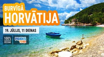 Burvīgā Horvātija! Zeme ar ideālu klimatu, nevainojamu ekoloģiju, tīru jūru un tirkīzsaļu ūdeni! 11 dienas!