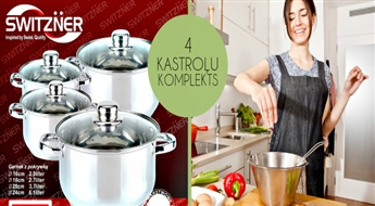 Супер предложение! Набор кастрюль из 8 частей из высококачественной нержавеющей стали!