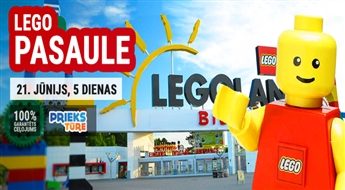 Ceļojums LEGO pasaulē! Berlīne - Legolande - Hamburga! 5 dienas!