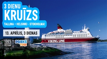 3 dienu kruīzs maršrutā Tallina – Helsinki - Stokholma!