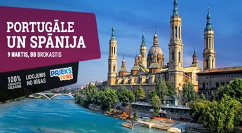Spānija un Portugāle! Saragosa - Madride - Porto - Koimbra - Fatima - Batalja - Lisabona - Barselona! 9 naktis!!