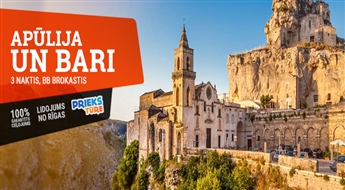 Apūlija un Bari Lieldienās! Bari - Matera - Altamura - Leče - Ostune - Polignano a Mare - Alberobello! 4 dienas!
