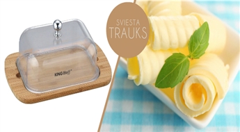 PIEGĀDE VISĀ LATVIJĀ! Elegants un praktisks King Hoff-4128 sviesta trauks tikai par 4.99 Eur!