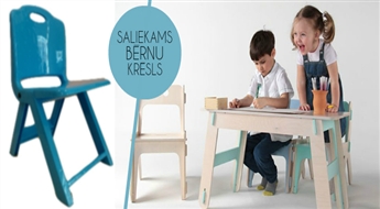 Saliekams bērnu krēsliņš tikai par 4.99 Euro!