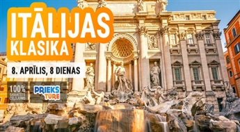 Itālijas Klasika! Prāga - Boloņa - Roma - Vatikāna - Florence - Piza - Venēcija! 8 dienas!