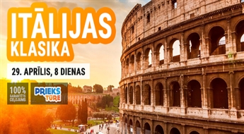 Itālijas Klasika! Prāga - Boloņa - Roma - Vatikāna - Florence - Piza - Venēcija! 8 dienas!