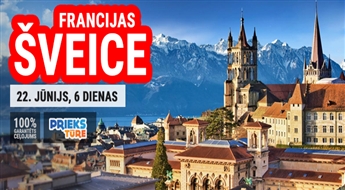 Francijas Šveice! Drēzdene - Montre - Veve - Ženēva - Lozanna - Nirnberga! 6 dienas!