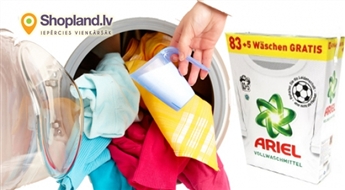 ARIEL Activlife pulveris iepakojumā 83+5 mazgāšanas reizēm (5.72 kg)
