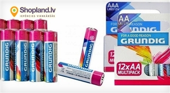 ААА или AA батарейки ALKALINE в экономичной упаковке (12 шт.)