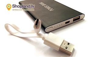 Внешний аккумулятор для мобильных устройств PowerBank 20000 mAh (USB и Micro USB вход)