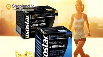 ISOSTAR L-CARNITIN LIQUID ampulas vai vitamīni Vitamins&Minerals 360!