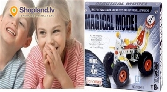 Металлический конструктор для детей КВАДРОЦИКЛ (101 деталь)