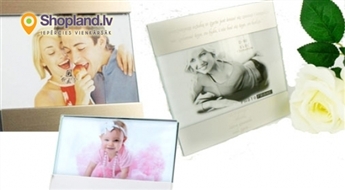 Fotorāmis 15x10 cm sudraba krāsa!