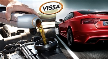 Eļļas un filtra maiņa ar 35% atlaidi + 10% atlaide eļļai autoservisā «Vissa»