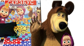 Настольная игра Маша и медведь Скрэбус!