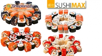 SUSHIMAX:  Hosi, Sake, Kinoko vai EBI suši komplekti (24 vai 32 gab.)