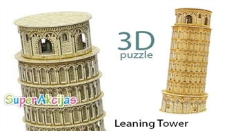Unikāla 3D puzle "Leaning Tower"