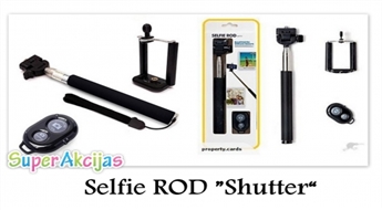 Selfiju monopods „Selfie ROD” ar vadības pulti