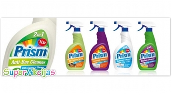 Efektīvi tīrīšanas līdzekļi Prism visu veidu virsmu mazgāšanai (1 litrs)