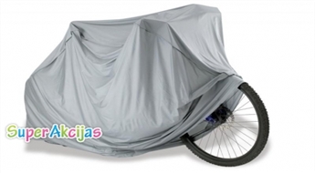 Влагоустойчивый чехол для велосипеда или мотороллера для безопасной зимовки. Защита от дождя, пыли и ржавчины