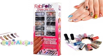 Набор для дизайна ногтей Fab Foils - создай неподражаемый декор маникюра и педикюра