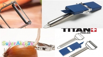 Titan multifunkcionāls dārzeņu mizotājs ar griešanas un dekorēšanas uzgaļiem