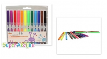 Комплект из 12 двухсторонних фломастеров ASDA