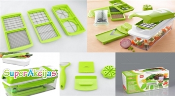 Мультифункциональная терка "Nicer Dicer Plus" со сменными насадками. Незаменимый помощник на кухне