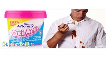 Spēcīgs skābekļa traipu tīrītājs Astonish Oxi Active - likvidē jebkurus traipus!