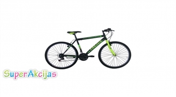 Viriešu kalnu velosipēds FREJUS 26" MTB BLACK GREEN