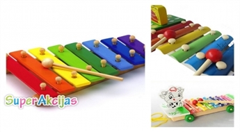 Деревянная игрушка - ксилофон